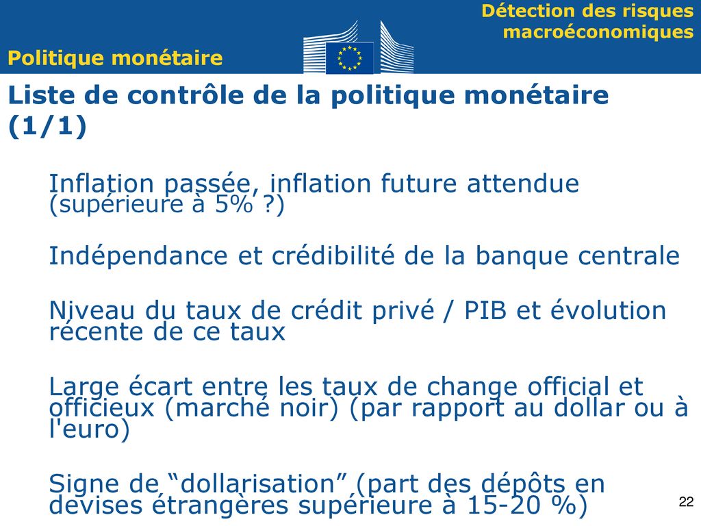 Valuation Macro Conomique Et Cadre De Gestion Des Risques Ppt